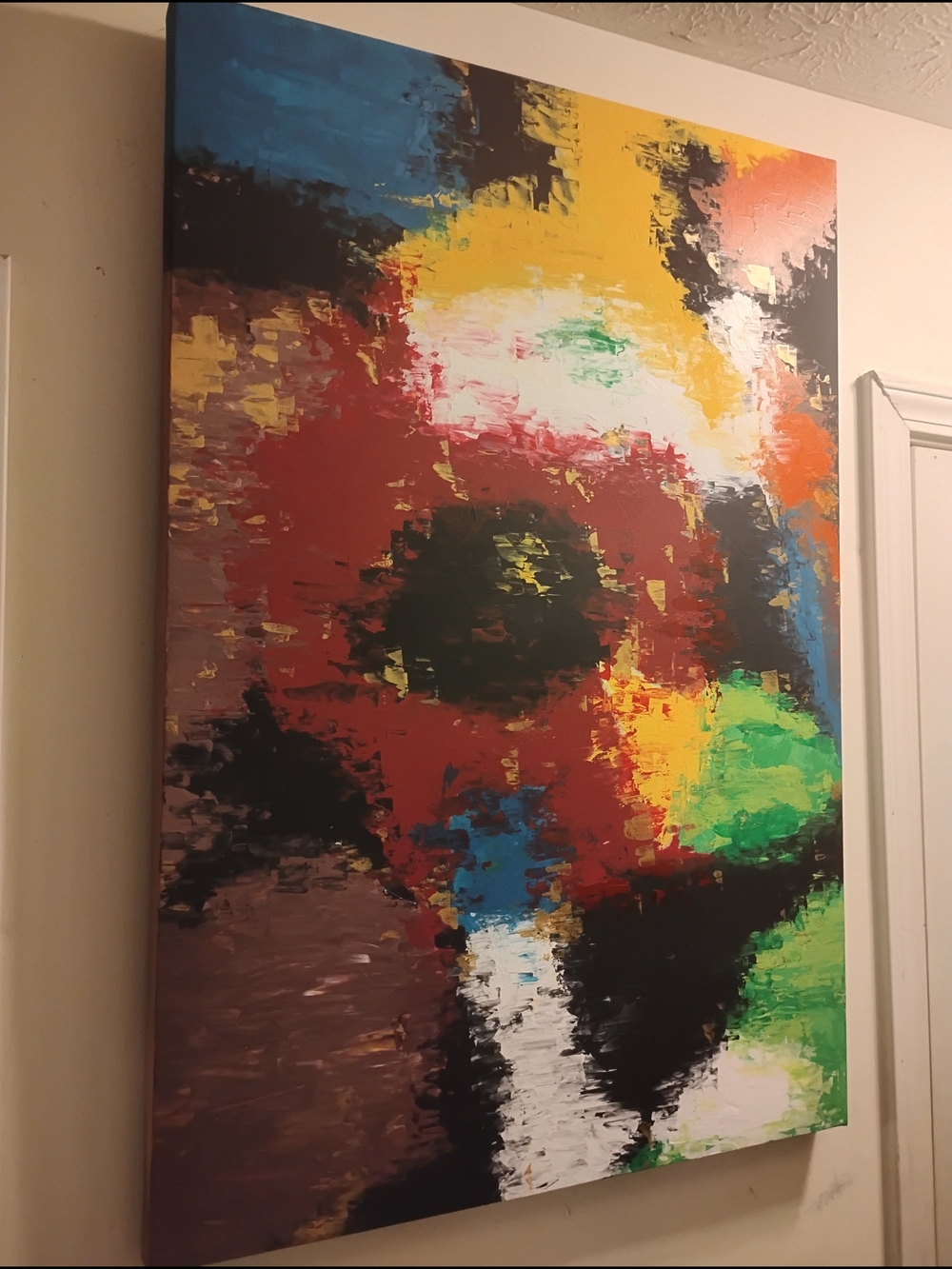 Abstract Multicolor Canvas Wall Art - Vibrant Contemporary Home Art